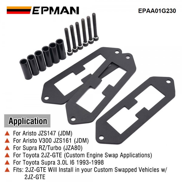 EPMAN Ignition Coil Conversion Bracket For Toyota Supra Aristo LQ9 2JZGTE 2JZ-GTE EPAA01G230 EPMAN Ignition Coil Conversion Bracket For Toyota Supra Aristo LQ9 2JZGTE 2JZ-GTE EPAA01G230
