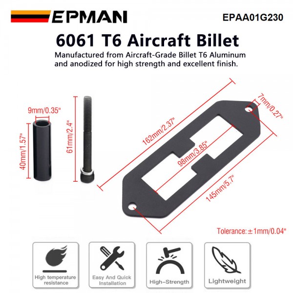 EPMAN Ignition Coil Conversion Bracket For Toyota Supra Aristo LQ9 2JZGTE 2JZ-GTE EPAA01G230 EPMAN Ignition Coil Conversion Bracket For Toyota Supra Aristo LQ9 2JZGTE 2JZ-GTE EPAA01G230