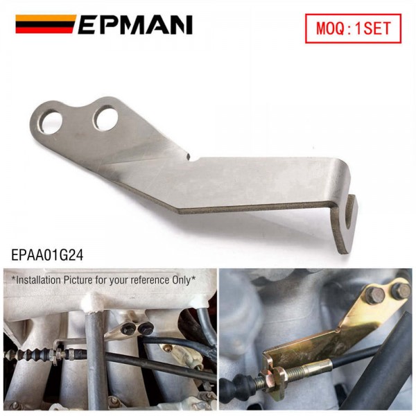 EPMAN Steel Billet B Series Throttle Cable Bracket Compatible with Honda Civic Integra B16 B18 Engine Swap Throttle Cable Mounting Bracket EPAA01G24