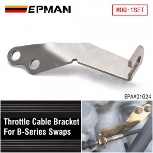 EPMAN Steel Billet B Series Throttle Cable Bracket Compatible with Honda Civic Integra B16 B18 Engine Swap Throttle Cable Mounting Bracket EPAA01G24