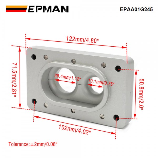 EPMAN Aluminum Firewall Pass Through, Eliminate Grommets in Firewalls - Bulkhead Harnesses For Terminator X Max EPAA01G245