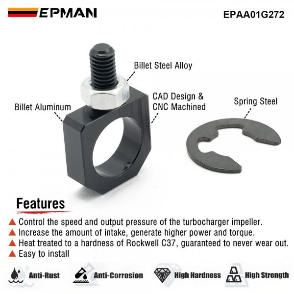 EPMAN Turbo Variable Flow Actuator Eye Bolt & Nut VGT Rod End Link for Acura RDX 07-12 EPAA01G272