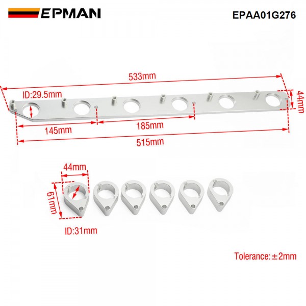 EPMAN Ignition Coil Pack Conversion Adapter Plate Aluminum CNC For R8 to 1JZGTE 2JZGTE Supra Aristo EPAA01G276 EPMAN Ignition Coil Pack Conversion Adapter Plate Aluminum CNC For R8 to 1JZGTE 2JZGTE Supra Aristo EPAA01G276