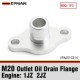 EPMAN Full Flow M20 Turbo Oil Drain Flange CNC Billet Aluminum for Toyota 1JZ 2JZ Engine EPAA01G314
