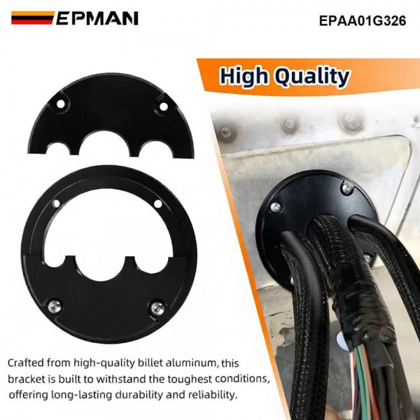 EPMAN LS Swap Firewall Pass Through Kit 3-Hole Billet Aluminum Grommet for Holley Terminator X Wiring Harness EPAA01G326