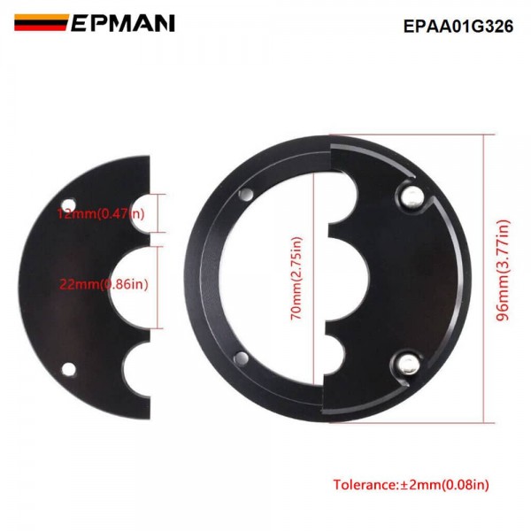 EPMAN LS Swap Firewall Pass Through Kit 3-Hole Billet Aluminum Grommet for Holley Terminator X Wiring Harness EPAA01G326