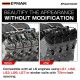 EPMAN Performance Tall Valve Cover Kit for GM LS Engines - Cast Aluminum, Coil-on-Cover Design, LS1 to LS7 Compatible EPAA01G327