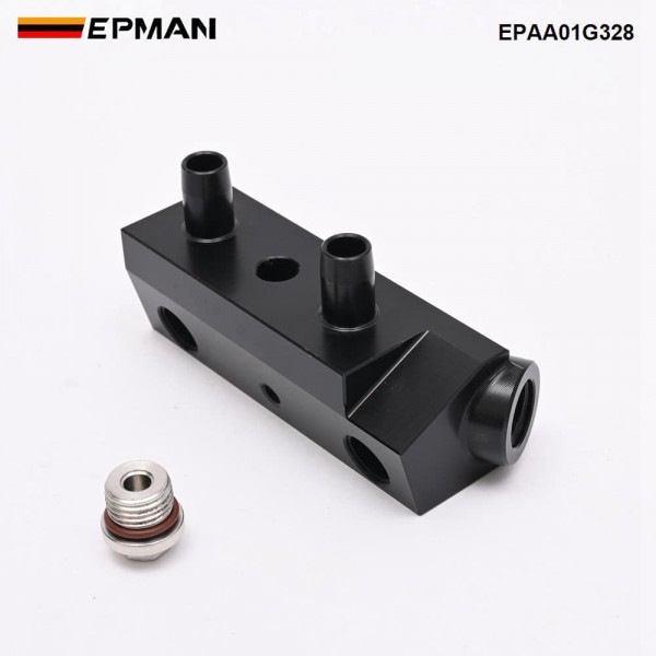 EPMAN for GM 6L80 Transmission Bypass Valve - Billet Aluminum, 3/8" Line, Direct Fit Replaces OEM 125068000 Aftermarket EPAA01G328