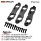 EPMAN Performance Coil Pack Mounting Brackets - CNC Aluminum for Toyota 2JZ 1JZ & R35 GTR EPAA01G331