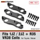 EPMAN Performance Coil Pack Mounting Brackets - CNC Aluminum for Toyota 2JZ 1JZ & R35 GTR EPAA01G331