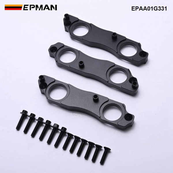 EPMAN Performance Coil Pack Mounting Brackets - CNC Aluminum for Toyota 2JZ 1JZ & R35 GTR EPAA01G331