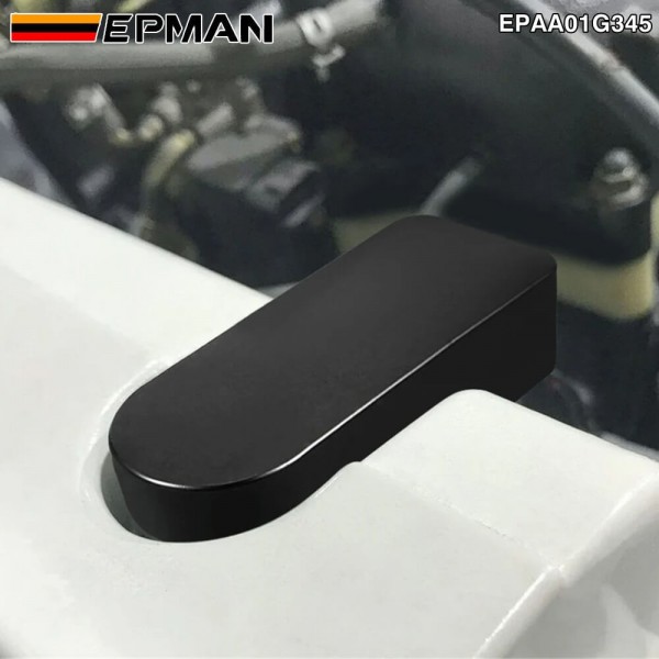 EPMAN PCV Valve Relocation Adapter EPMAN for Honda H22 H23 F20B Engines - CNC Machined 6061-T6 Billet Aluminum Hard Anodized Dual O-Rings OEM Fit EPAA01G345