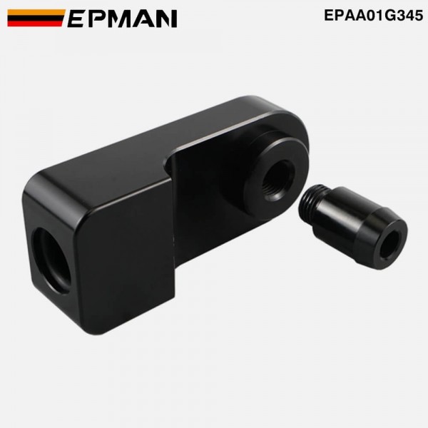EPMAN PCV Valve Relocation Adapter EPMAN for Honda H22 H23 F20B Engines - CNC Machined 6061-T6 Billet Aluminum Hard Anodized Dual O-Rings OEM Fit EPAA01G345