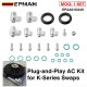 EPMAN Billet Aluminum AC System Adapter Kit for K-Series Engine Swap Includes All Fittings EPAA01G349