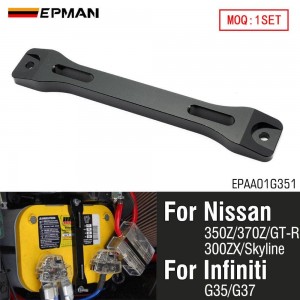 EPMAN Aluminum Alloy Battery Tie Down Brace For Nissan 350Z 2003-2008 370Z 2009-2020 For Infiniti G35 2003-2007 EPAA01G351