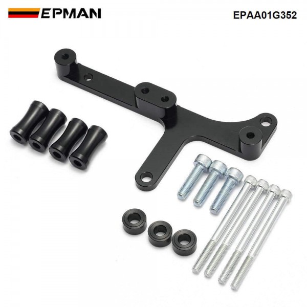 EPMAN Coil Bracket Kit for Honda B Series B16A B18C VTEC IGN1A Engines Black Anodized Aluminum EPAA01G352