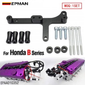 EPMAN Coil Bracket Kit for Honda B Series B16A B18C VTEC IGN1A Engines Black Anodized Aluminum EPAA01G352