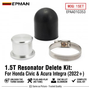 EPMAN Resonator Delete Kit 1.5L Turbo For Honda Civic 2022-2024 For Acura Integra 2023+ No Tuning Required EPAA01G353