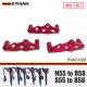 EPMAN 3PCS Red Billet Aluminum Ignition Coil Adapter Bracket Kit For BMW N55 S55 To B58 Coils Conversion EPAA01G368