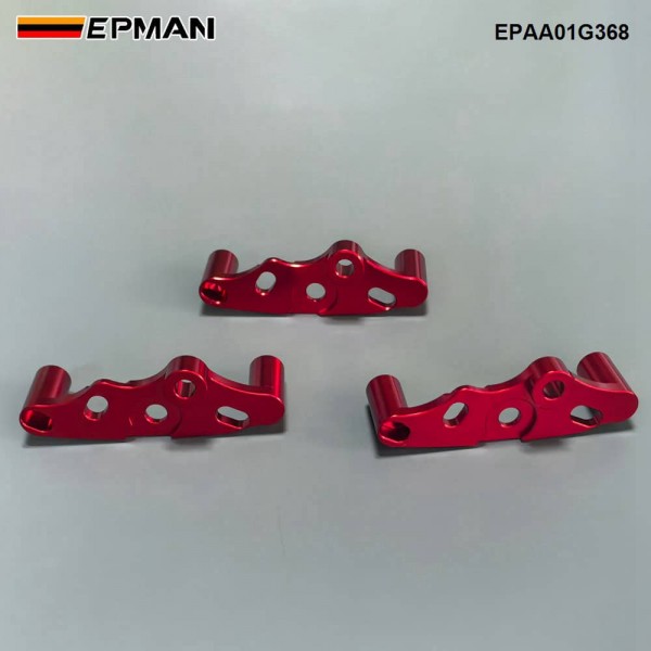 EPMAN 3PCS Red Billet Aluminum Ignition Coil Adapter Bracket Kit For BMW N55 S55 To B58 Coils Conversion EPAA01G368