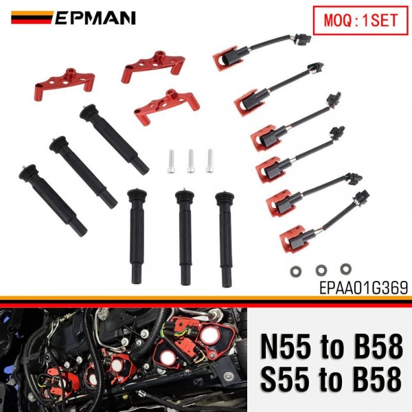 EPMAN S55/ N55 to B58 Ignition Coil Conversion Kit | Plug-and-Play Upgrade For BMW EPAA01G369