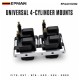 EPMAN Billet Aluminum IGN1A Smart Coil Bracket for Honda B16/K20/K24, Nissan SR20 & Mazda RX7 - Single Mount, Holds 4 Coils EPAA01G392