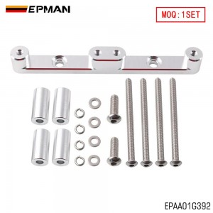 EPMAN Billet Aluminum IGN1A Smart Coil Bracket for Honda B16/K20/K24, Nissan SR20 & Mazda RX7 - Single Mount, Holds 4 Coils EPAA01G392