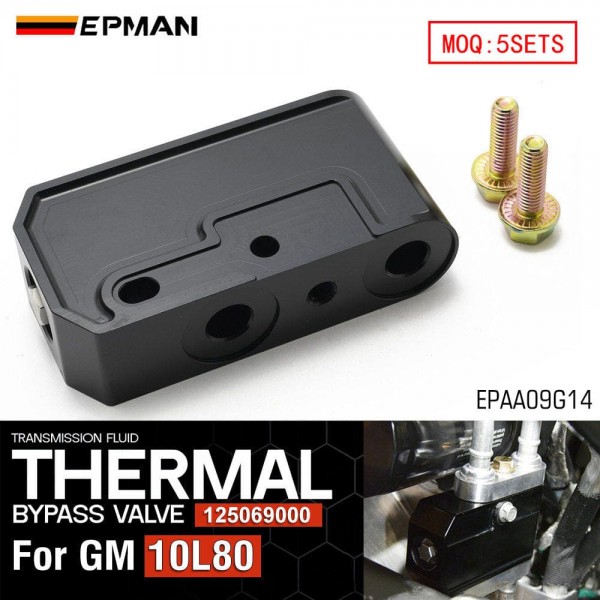EPMAN Billet Aluminum Transmission Fluid Thermal Bypass Valve For The GM 10L80 10-Speed Transmission EPAA09G14