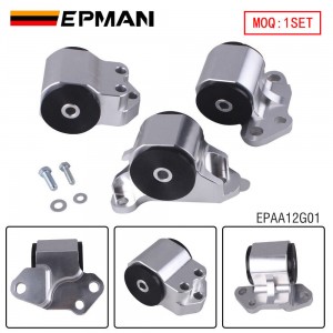EPMAN Billet Aluminum Engine Mounts Del Sol Civic 92-95 Integra 94-01 EG DC2 3-Bolt DC EPAA12G01