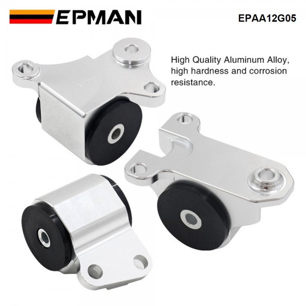 EPMAN For 96-00 Honda Civic EK B/D-series Engine Swap Motor Mount Kit 2 Bolts B16 B18 EPAA12G05 