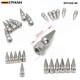 EPMAN 6PCS/Bag Billet M6*1.0 Chrome Spikes Engine Bay Dress Up Washer Bolt Kit For Honda Civic Integra RSX Engine Valve Cover EPCGQ148