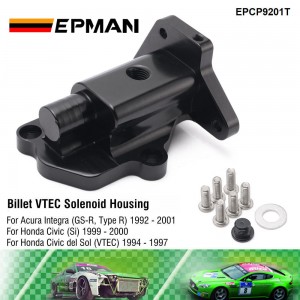 EPMAN Billet VTEC Solenoid Housing Aluminum For Honda Civic Acura B Series Si EG EK Hatch B16A B16B B18C EPCP9201T
