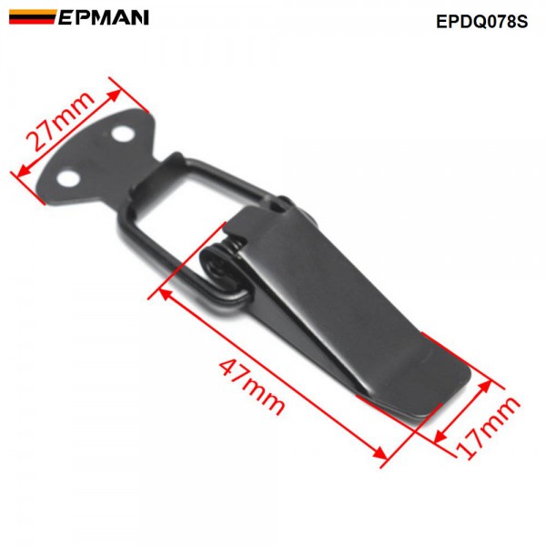 EPMAN For JDM Sport Lockable Toggle Fastener Quick Release Fasteners Car Bumpers Trunk Fender Hatch Lid Catch Clip EPDQ078S