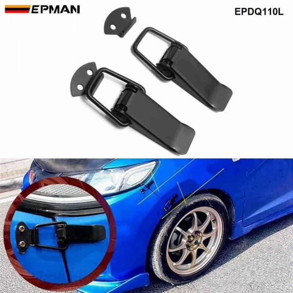 EPMAN For JDM Sport Universal Clip Lockable Toggle Fastener Quick Release Fasteners Front Rear Bumpers Lock EPDQ110L