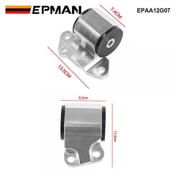 EPMAN 2 Hole Bolt Engine Swap Mounts Kit For Honda Civic EG D15 D16 B16 B17 B18 Modified Engine Mount EPAA12G07