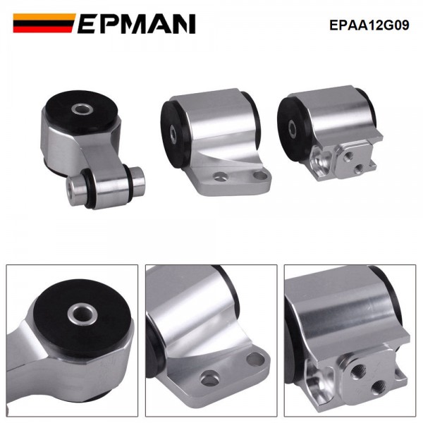 EPMAN K-Series Engine Mounts For K20 K24 FA FG 06-11 Honda Civic Acura CSX Si Billet EPAA12G09