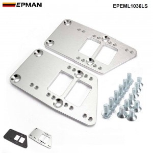 EPMAN Motor Mounts Billet Engine Swap Bracket For Conversion Motor Mount Adjustable Plate Ls1 EPEML1036LS