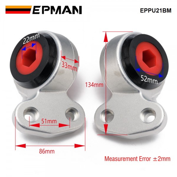 EPMAN Ball Joint Lower Bushings Front Control Arm Bush Replacement for BMW E46 3-Series 1999-2006 E85 Z4 2003-2008 EPPU21BM EPMAN Ball Joint Lower Bushings Front Control Arm Bush Replacement for BMW E46 3-Series 1999-2006 E85 Z4 2003-2008 EPPU21BM
