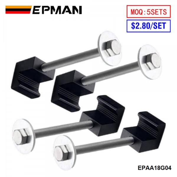 (MOQ:5 SETS) EPMAN 4PCS/SET Tool Box Mount Tie Downs J Hook Crossover Toolbox Pickup Aluminum EPAA18G04 (MOQ:5 SETS) EPMAN 4PCS/SET Tool Box Mount Tie Downs J Hook Crossover Toolbox Pickup Aluminum EPAA18G04