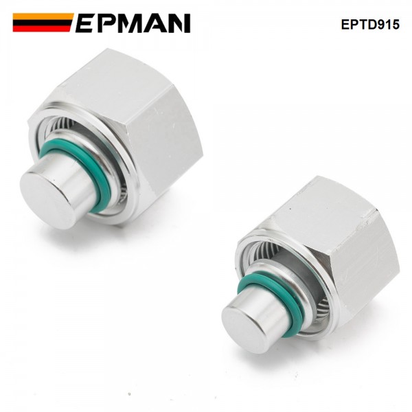 EPMAN AC Block Off Kit Aluminum CNC Plugs For Chrysler Town and Country, Dodge Caravan 2004-2011 Rear Air EPTD915