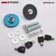 (BLACK Carbon Fiber )Flush Mount Hood Lock w/ Key Variable Mount EPHP001TW