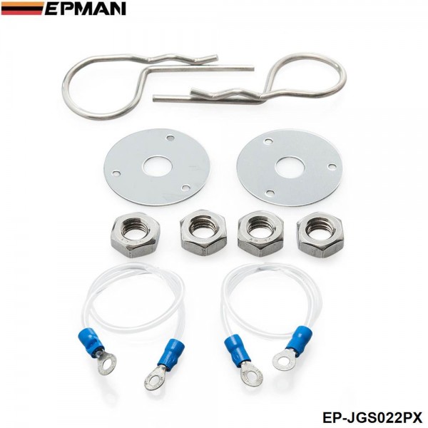 EPMAN Universal Racing Sport Hair Pin Car Styling Hood Pin Locking Kit With Lanyard EP-JGS022PX EPMAN Universal Racing Sport Hair Pin Car Styling Hood Pin Locking Kit With Lanyard EP-JGS022PX