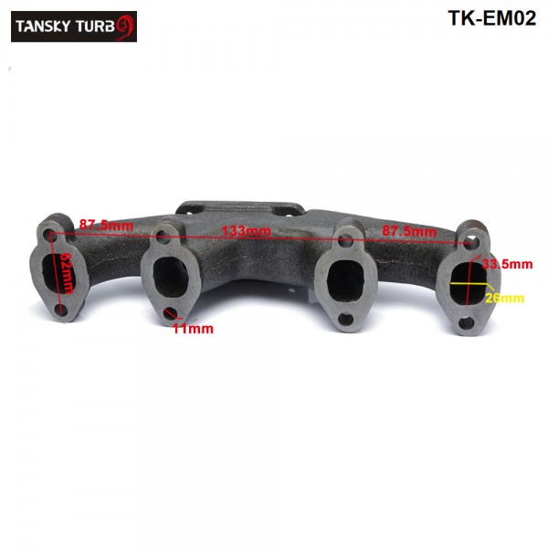 For VW Jetta Golf Passat Beetle MK3 8V SOHC T3/T25 Flange Cast Turbo Exhaust Manifold TK-EM02