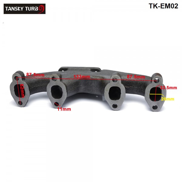 For VW Jetta Golf Passat Beetle  MK3 8V SOHC T3/T25Flange Cast Turbo Exhaust Manifold TK-EM02