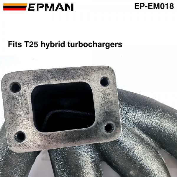 EPMAN Cast Exhaust Turbo Manifold T25 Turbo Flange For Toyota AE86 Corolla GTS 85-87 EP-EM018 EPMAN Cast Exhaust Turbo Manifold T25 Turbo Flange For Toyota AE86 Corolla GTS 85-87 EP-EM018