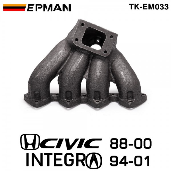 EPMAN Top Mount T3 Turbo Manifold Exhaust Header For B-Series 88-00 Civic 94-01 Integra TK-EM033 EPMAN Top Mount T3 Turbo Manifold Exhaust Header For B-Series 88-00 Civic 94-01 Integra TK-EM033