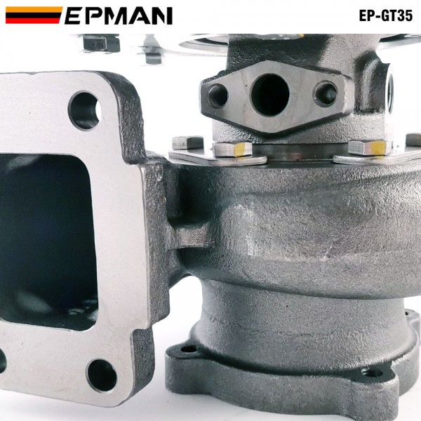EPMAN Turbocharger GT35 GT3582R Compressor:A/R 0.70 Turbine:A/R 0.82 T3 Flange Wet Float Bearing 4 Bolt 400-600hp Turbocharger Turbo Charger EP-GT35 EPMAN Turbocharger GT35 GT3582R Compressor:A/R 0.70 Turbine:A/R 0.82 T3 Flange Wet Float Bearing 4 Bolt 400-600hp Turbocharger Turbo Charger EP-GT35
