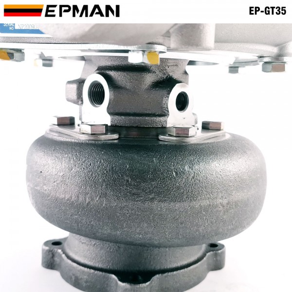 EPMAN Turbocharger GT35 GT3582R Compressor:A/R 0.70 Turbine:A/R 0.82 T3 Flange Wet Float Bearing 4 Bolt 400-600hp Turbocharger Turbo Charger EP-GT35 EPMAN Turbocharger GT35 GT3582R Compressor:A/R 0.70 Turbine:A/R 0.82 T3 Flange Wet Float Bearing 4 Bolt 400-600hp Turbocharger Turbo Charger EP-GT35