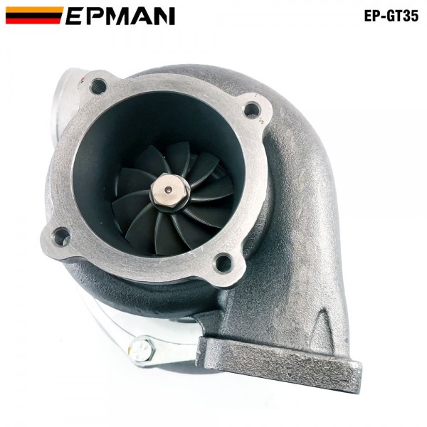 EPMAN Turbocharger GT35 GT3582R Compressor:A/R 0.70 Turbine:A/R 0.82 T3 Flange Wet Float Bearing 4 Bolt 400-600hp Turbocharger Turbo Charger EP-GT35 EPMAN Turbocharger GT35 GT3582R Compressor:A/R 0.70 Turbine:A/R 0.82 T3 Flange Wet Float Bearing 4 Bolt 400-600hp Turbocharger Turbo Charger EP-GT35