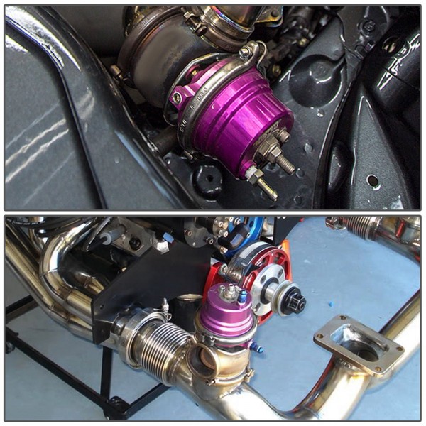 EPMAN 60mm Turbo V-band 60mm External Waste Gate Bypass Exhaust Manifold + Spring TKB007M60